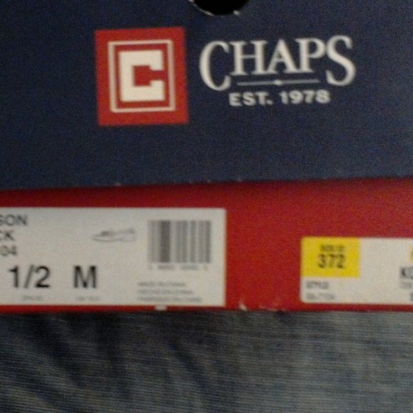 Chaps Carson black loafer with tassels. Size 11.5M - Picture 4 of 5